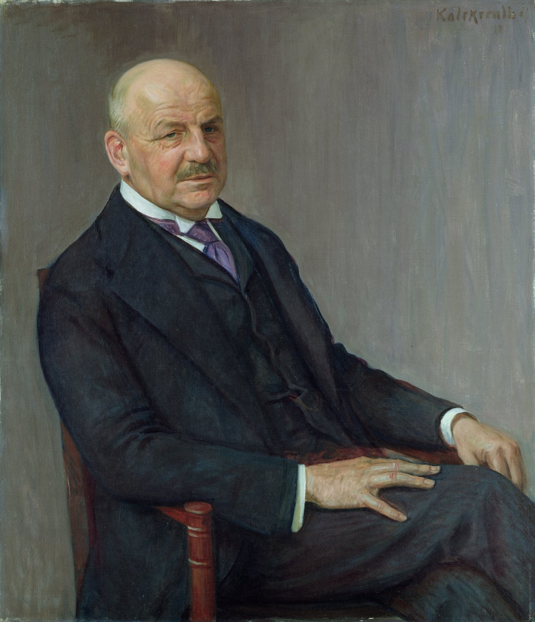 Alfred Lichtwark (1852-1914) portréja 1912 alkotó: Leopold Karl Walter von Kalckreuth