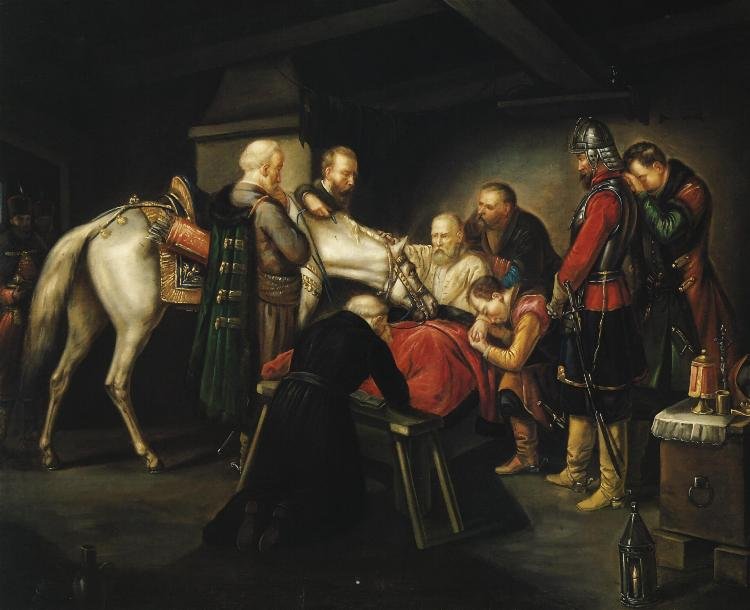 Der Tod des Czarniecki. Czarniecki halála. Lengyel: Czarniecki halála. alkotó: Leopold Loeffler