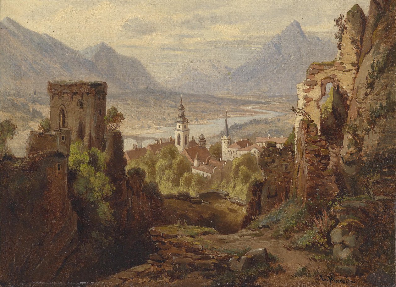 Rattenberg am Inn kilátása alkotó: Leopold Munsch