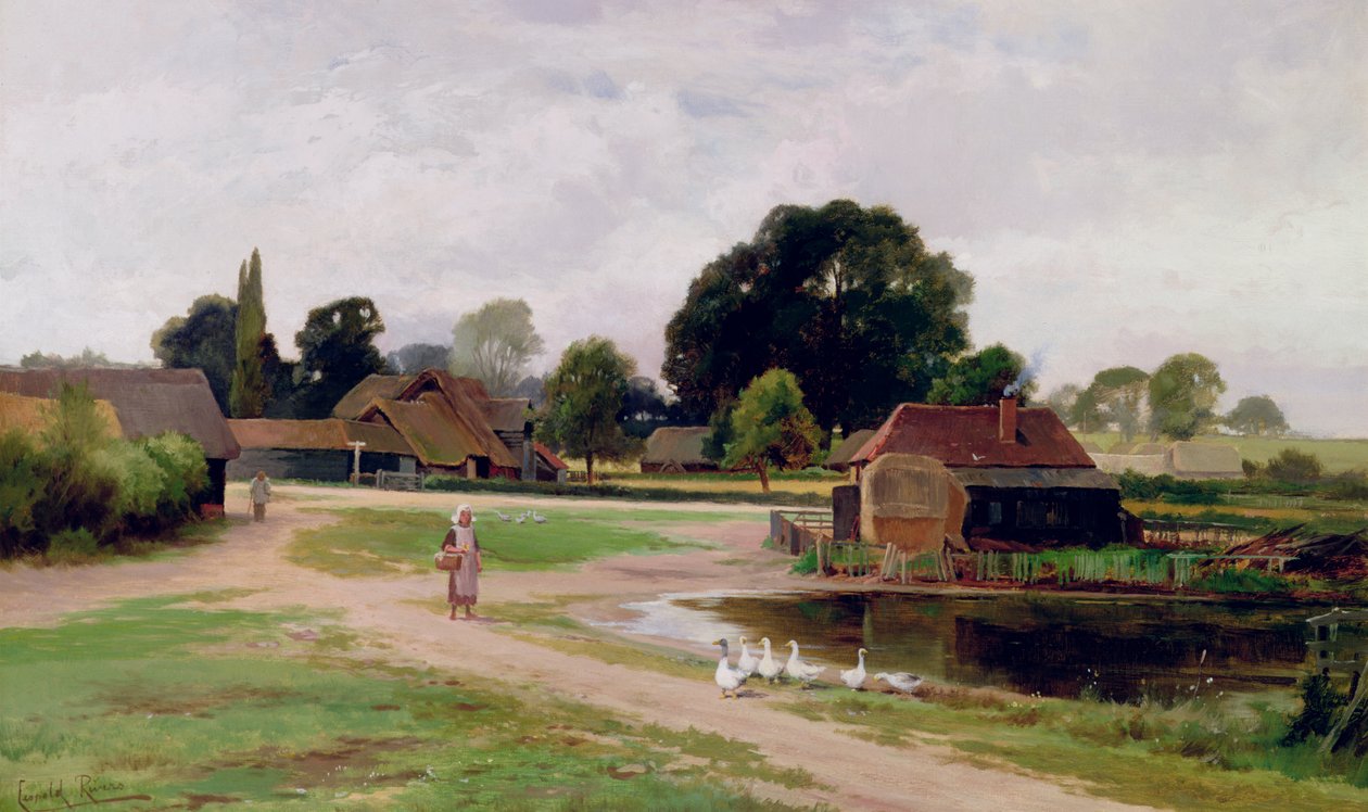 Church End és Flitwick, Bedfordshire között alkotó: Leopold Rivers
