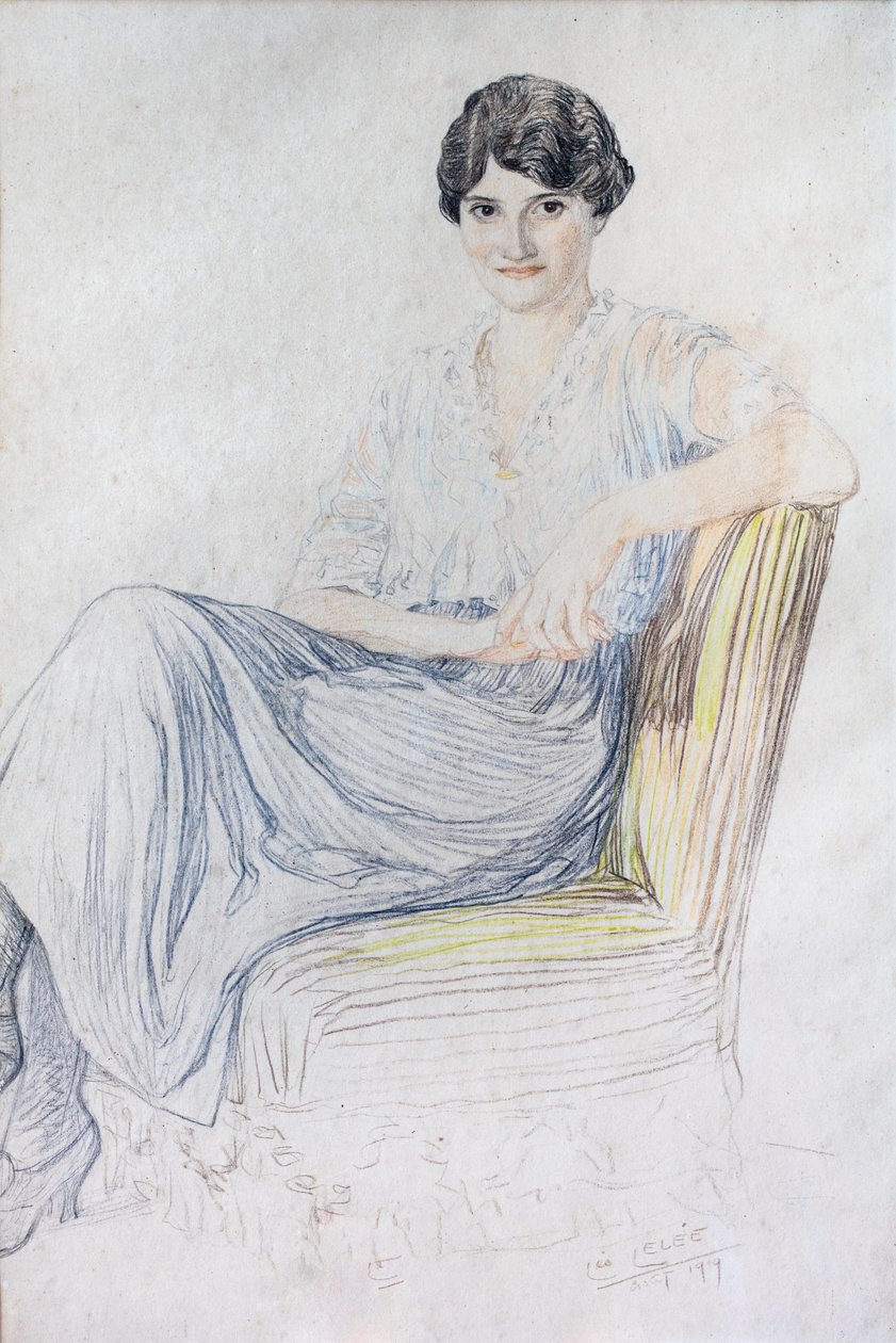 Lise Bonnefon portréja alkotó: Leopold (1872-1947) Lelee