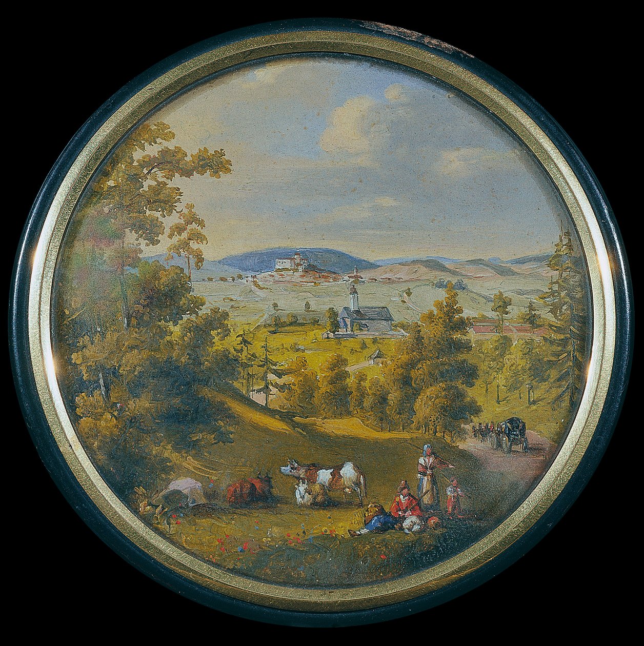 Kilátás Weitra a Waldviertelben alkotó: Leopold Blonder