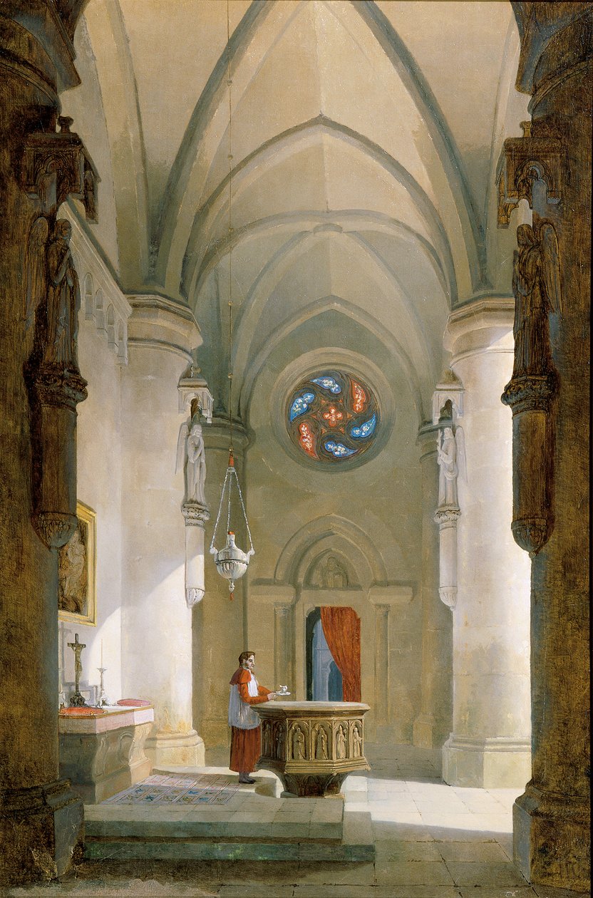A keresztelőkápolna belseje alkotó: Leopold Ernst