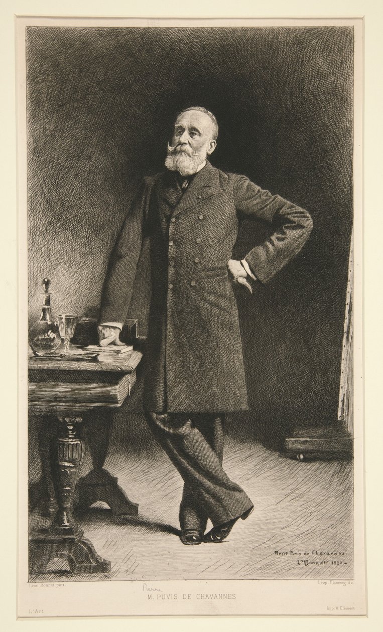 Pierre Puvis de Chavannes portréja alkotó: Leopold Flameng
