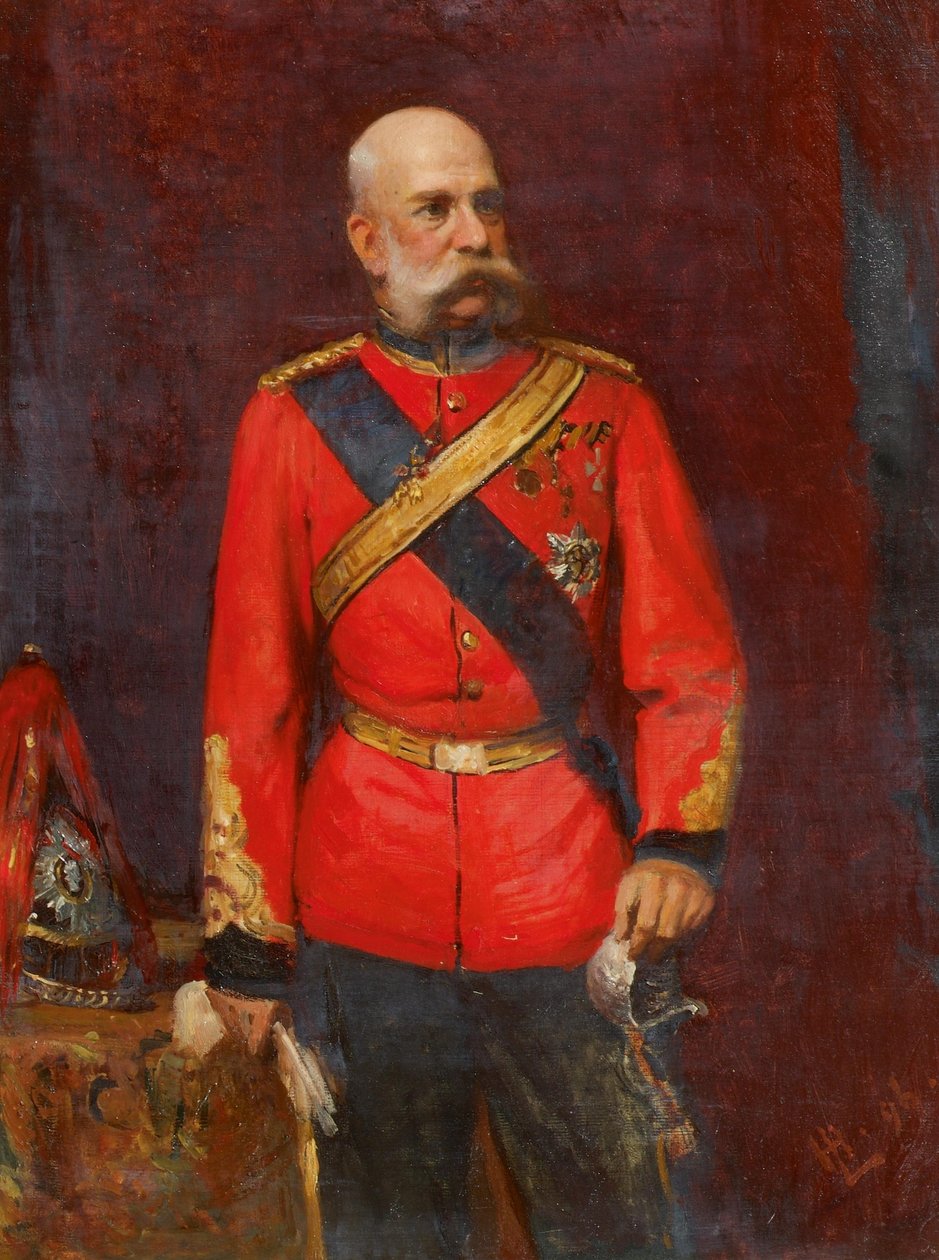 I. Ferenc József császár angol ezredesi egyenruhában alkotó: Leopold Horovitz
