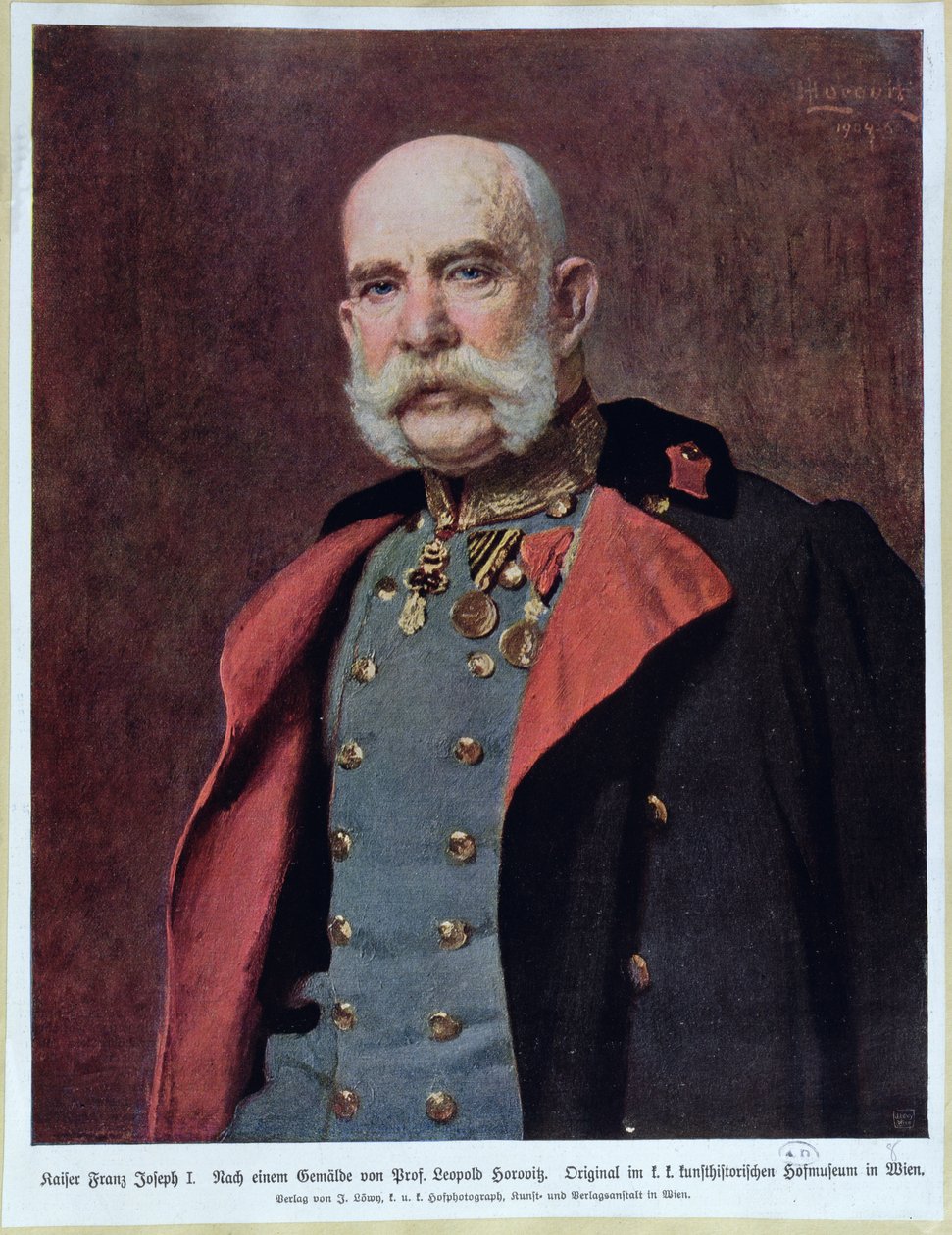 I. Ferenc József császár (1830-1916) portréja 1904-5 alkotó: Leopold Horovitz