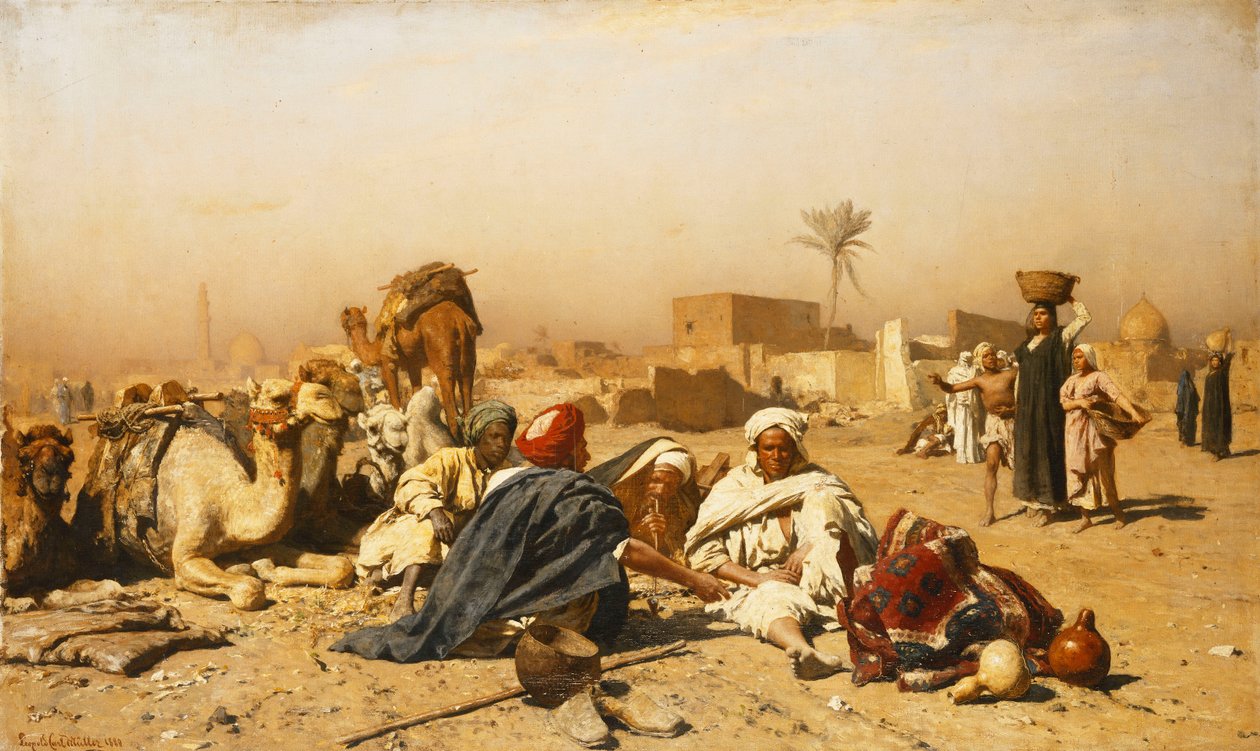 Egy arab tábor, 1880 alkotó: Leopold Karl Muller