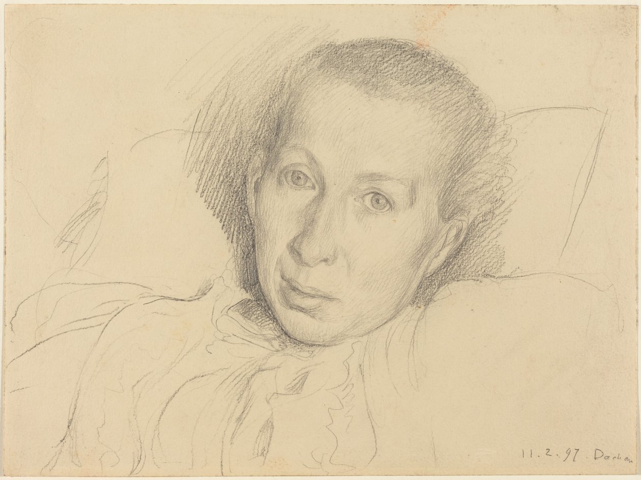 A művész nővére, Marie von Kalckreuth alkotó: Leopold Karl Walter von Kalckreuth