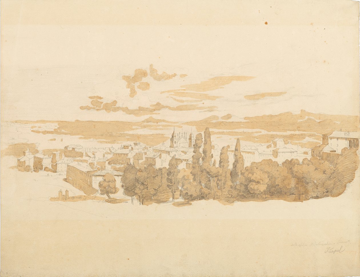 Frascati kilátása alkotó: Leopold Kerpel