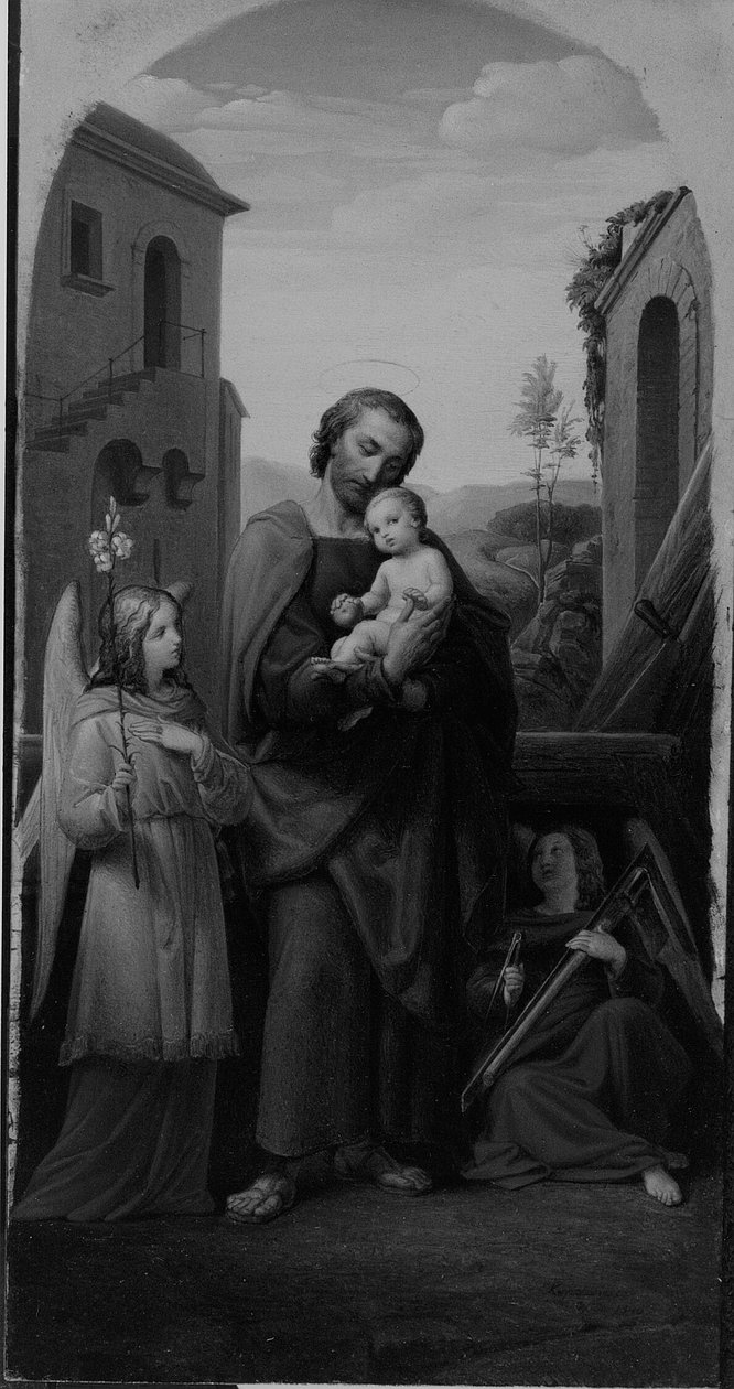 Szent József és a Krisztus gyermek alkotó: Leopold Kupelwieser