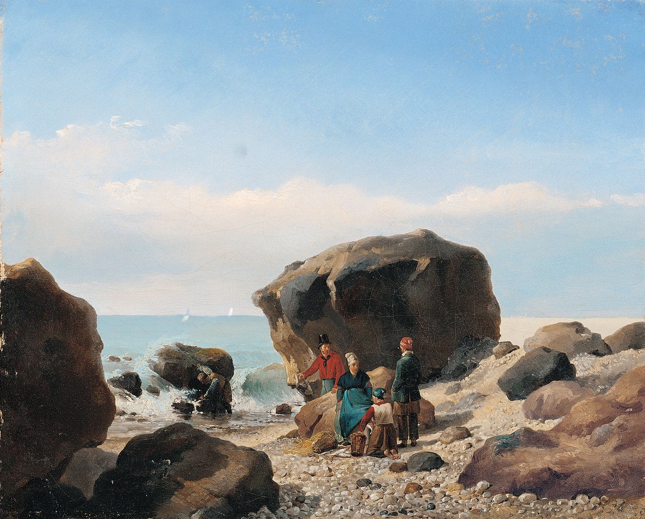 Tengerparti jelenet figurákkal alkotó: Leopold Leprince