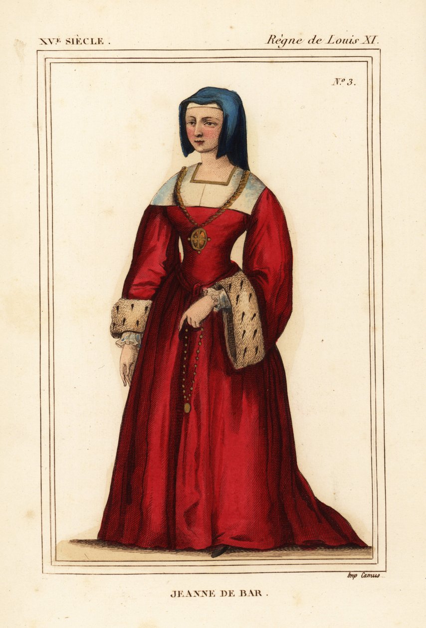 Jeanne de Bar, Robert de Bar egyetlen lánya, Louis de Luxembourg felesége alkotó: Leopold Massard