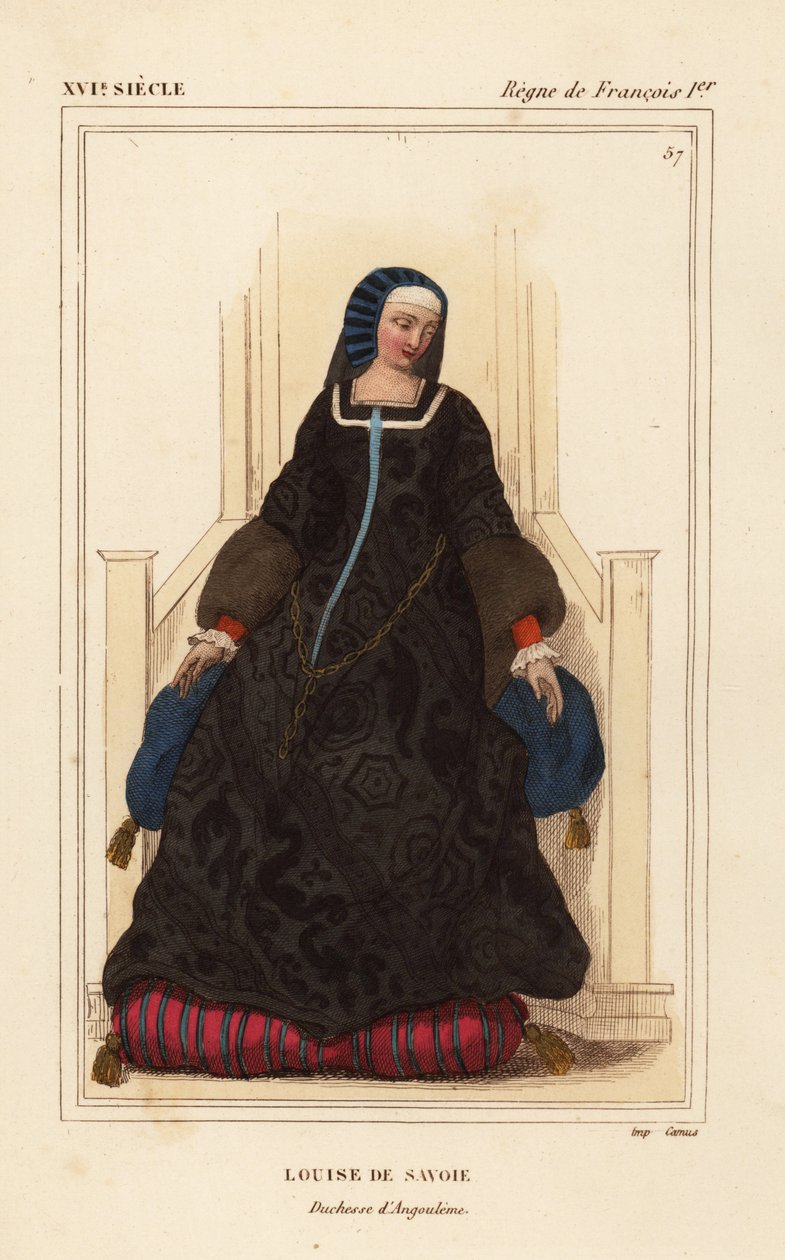 Louise of Savoy, Louise de Savoie, Duchess of Angouleme, mother of King Francis I alkotó: Leopold Massard