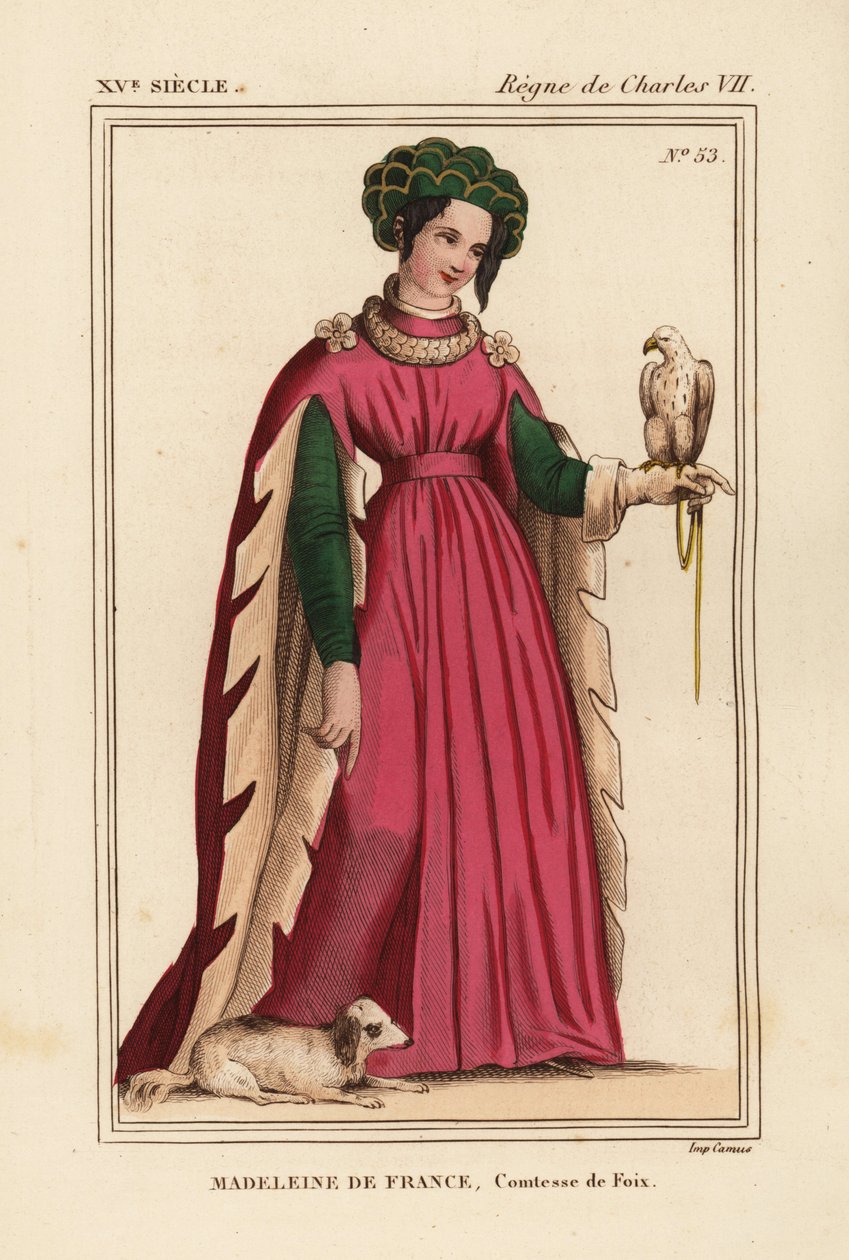 Madeleine de France, de Foix grófnő, VII. Károly francia király leánya alkotó: Leopold Massard
