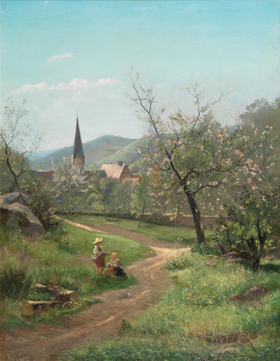 Marillenblüte alkotó: Leopold Munsch
