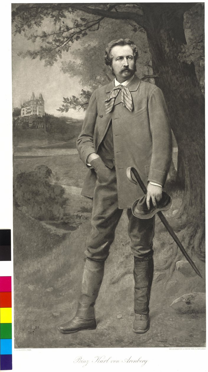 Károly herceg és Arenberg herceg alkotó: Leopold Stephan (after) Horovitz
