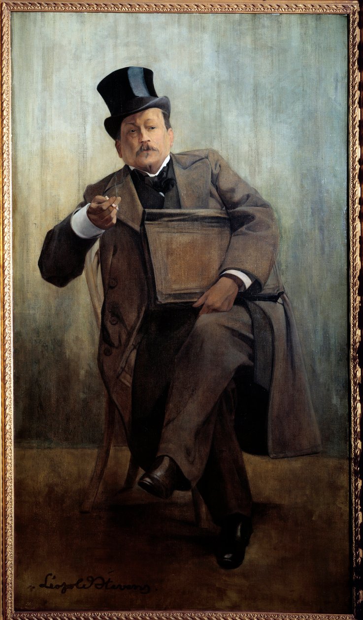 Georges Courteline portréja (1858-1929) Leopold Stevens (1866-1935) írói festménye 20. század V. 1,6x0,8 m Párizs, Musee Carnavalet – Georges Courteline (1858-1929), író portréja. Leopold Stevens (1866-1935) festménye, XX. 1,6 x alkotó: Leopold Stevens