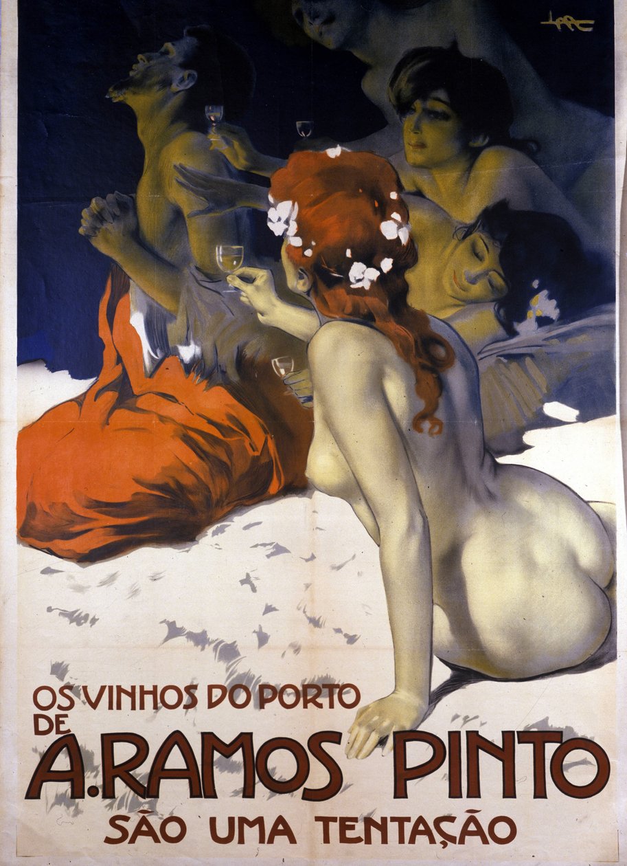 Portugál borok reklámozása. Leopoldo Metlicovitz plakátja, kb. 1915. alkotó: Leopoldo Metlicovitz