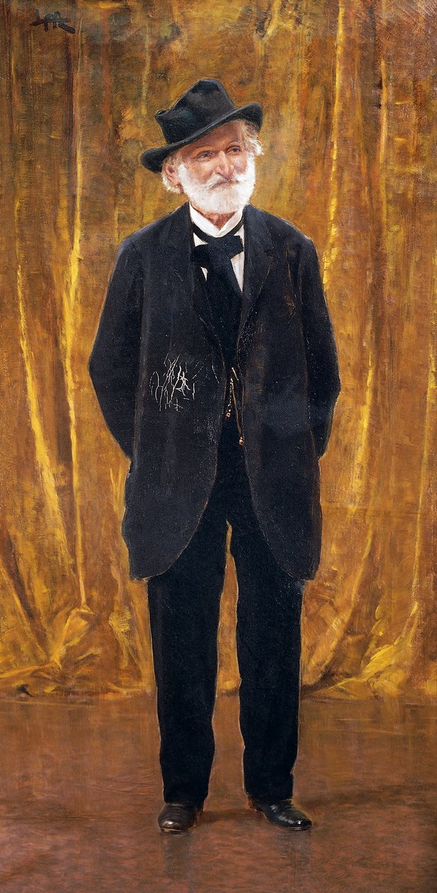 Giuseppe Verdi portréja (olaj, vászon) alkotó: Leopoldo Metlicovitz