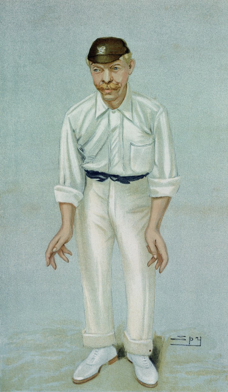 „Bobby”, Robert Abel krikettjátékos karikatúrája, 1902. június 5-én megjelent a Vanity Fairben alkotó: Leslie Matthew Ward