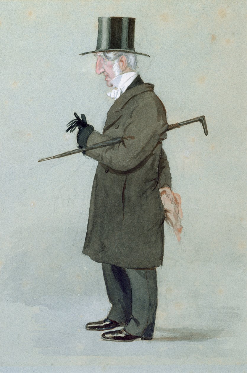 Revd. J. E. Sewell, Warden, a „Vanity Fair”-ből, 1894 (wc és ceruza papíron) alkotó: Leslie Matthew Ward