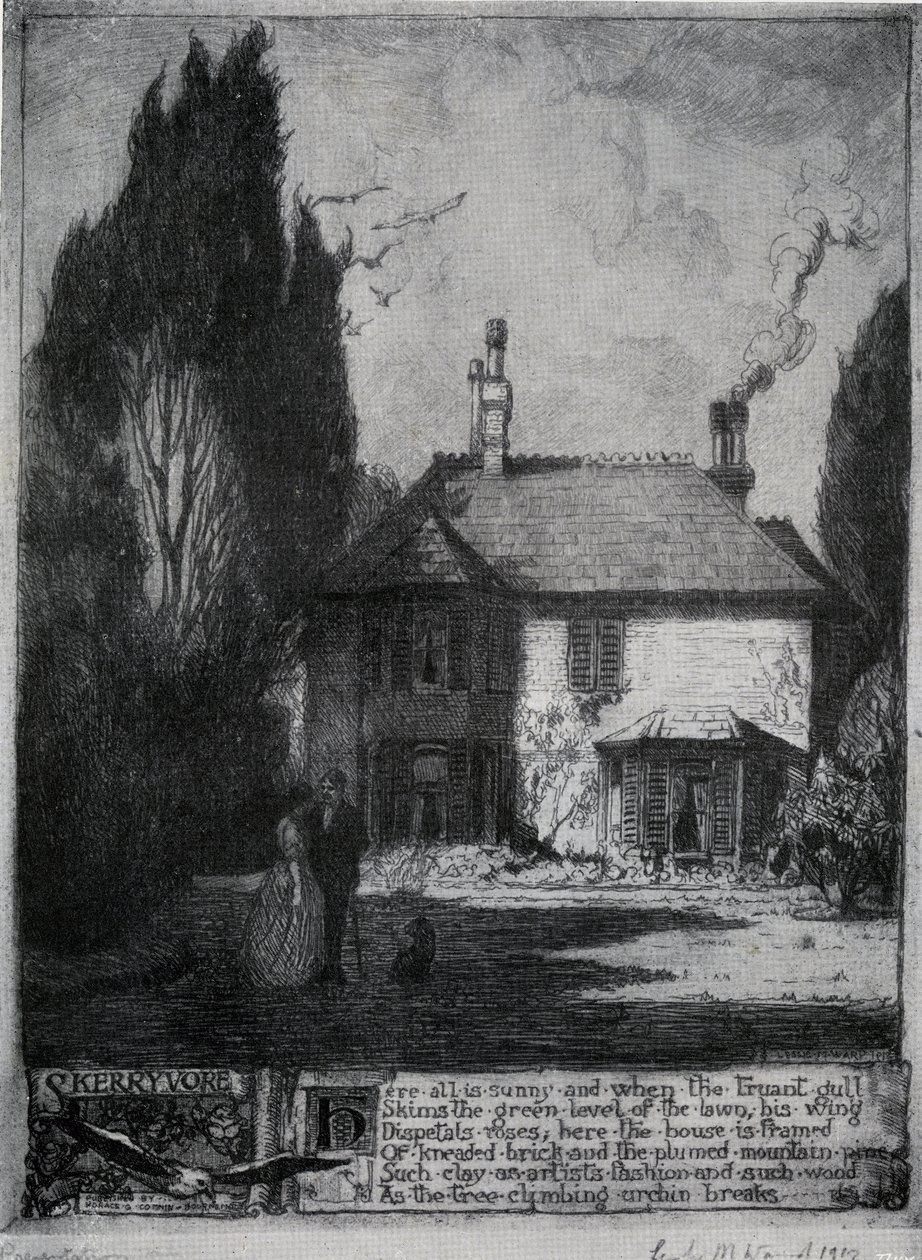 „Skerryvore”, Bournemouth, Dorset, Anglia, 1912 alkotó: Leslie Matthew Ward
