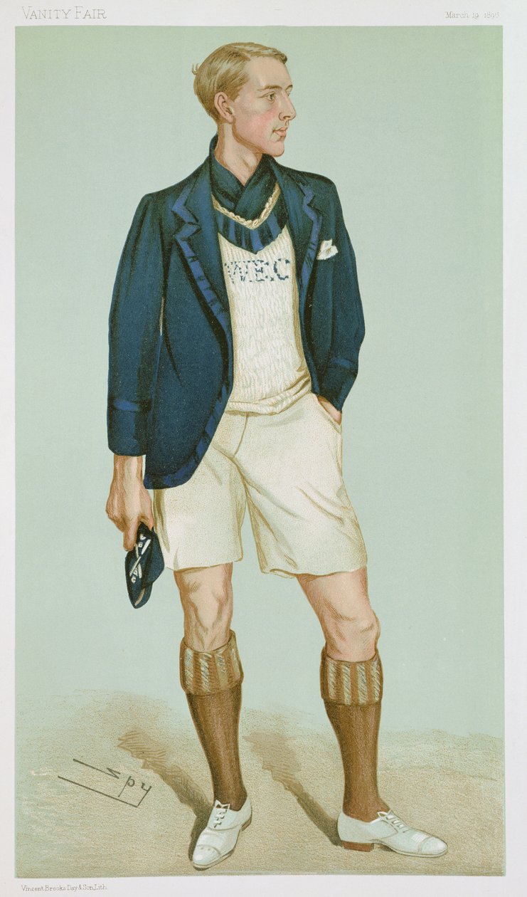Walter Erskine-Crum, illusztráció a „Men of the Day”-ből, megjelent a „Punch” Magazine-ban, 1896. március alkotó: Leslie Matthew Ward
