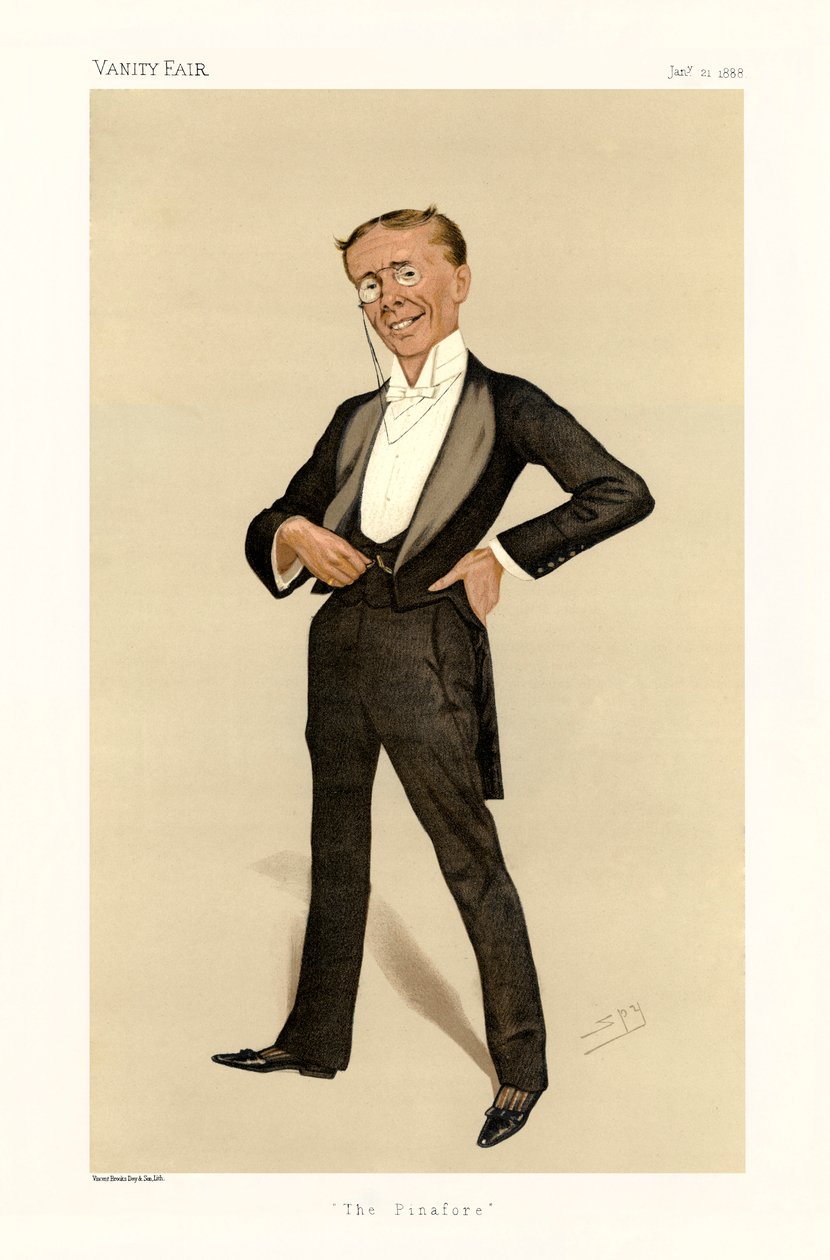 George Grossmith - álló portré alkotó: Leslie Matthew (1851 1922) Ward