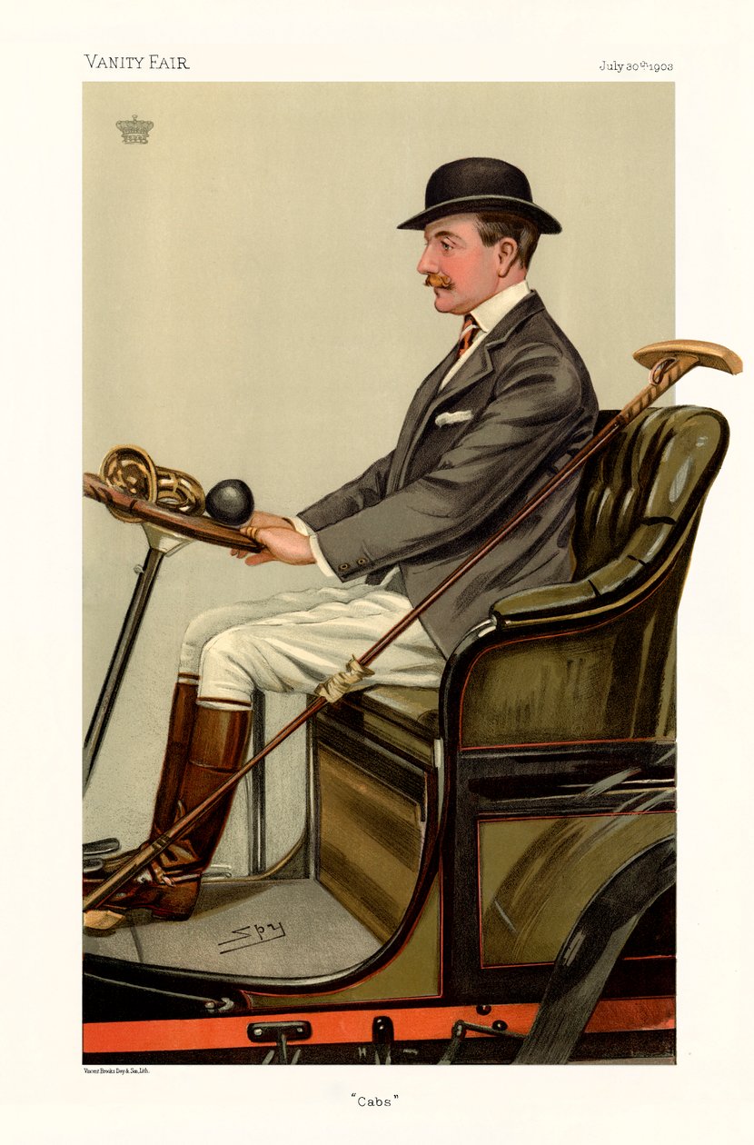 Charles Chetwynd-Talbot őrnagy, Shrewsbury grófja – portré ülés alkotó: Leslie Matthew (1851 1922) Ward