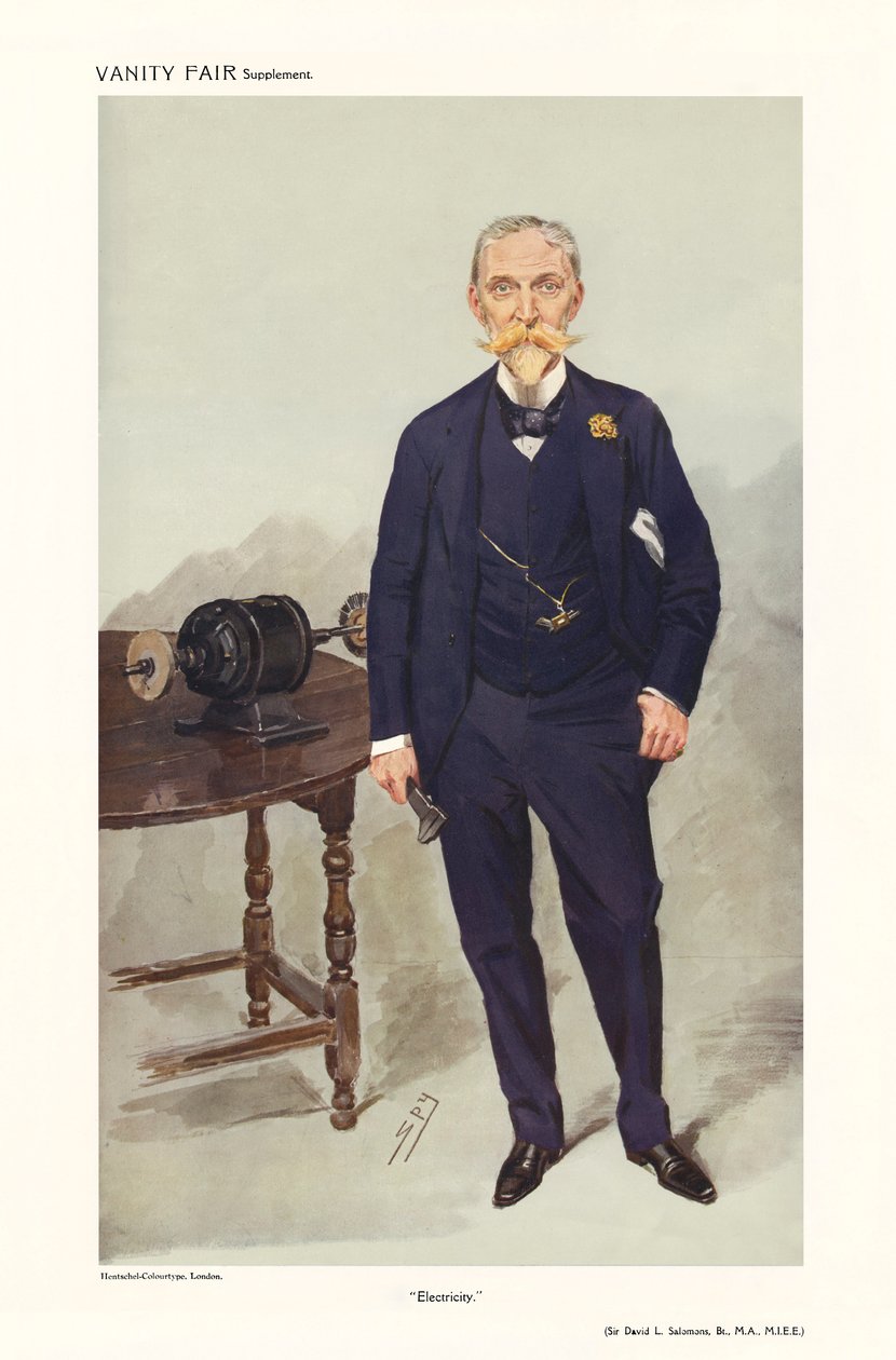 Sir David Lionel Goldsmid-Stern-Salomons – álló portré alkotó: Leslie Matthew (1851 1922) Ward