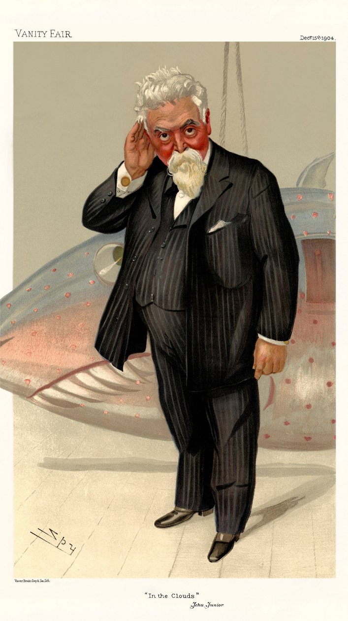 Sir Hiram Stevens Maxim – álló portré alkotó: Leslie Matthew (1851 1922) Ward