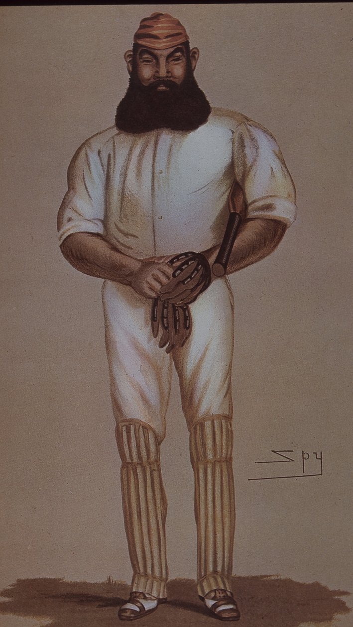 W.G. Grace kriketthős, a Vanity Fair karikatúrája alkotó: Leslie Matthew Ward