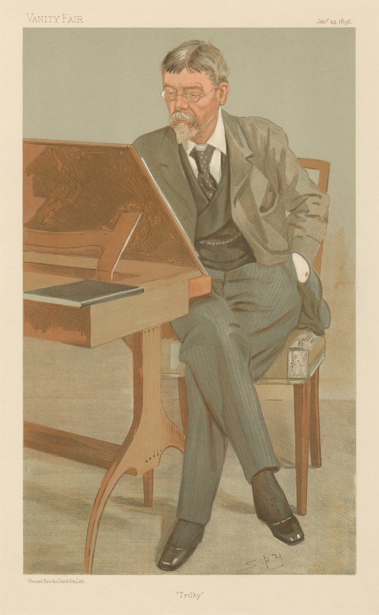 Trilby, George Louis Palmella Du Maurier (Vanity Fair sorozat) alkotó: Leslie Matthew Spy Ward