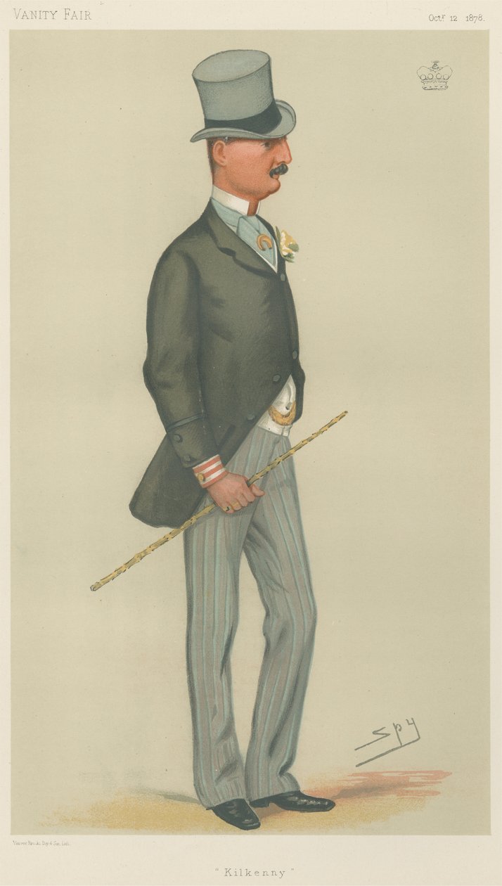 Vanity Fair: Turf Bhakták; „Kilkenny”, Ormonde márkija, 1878. október 12. alkotó: Leslie Matthew Spy Ward