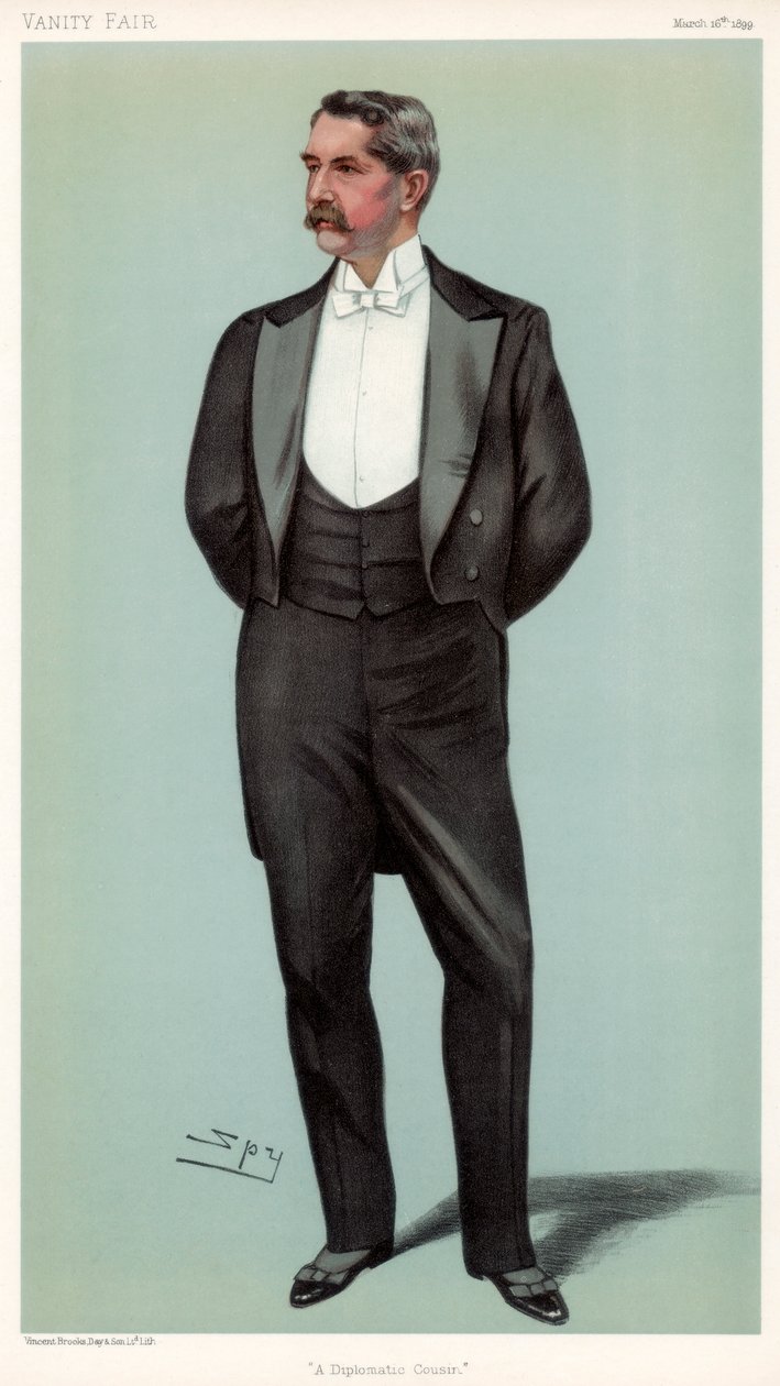 Henry White diplomata unokatestvér, amerikai diplomata, 1899. alkotó: Leslie Matthew Ward