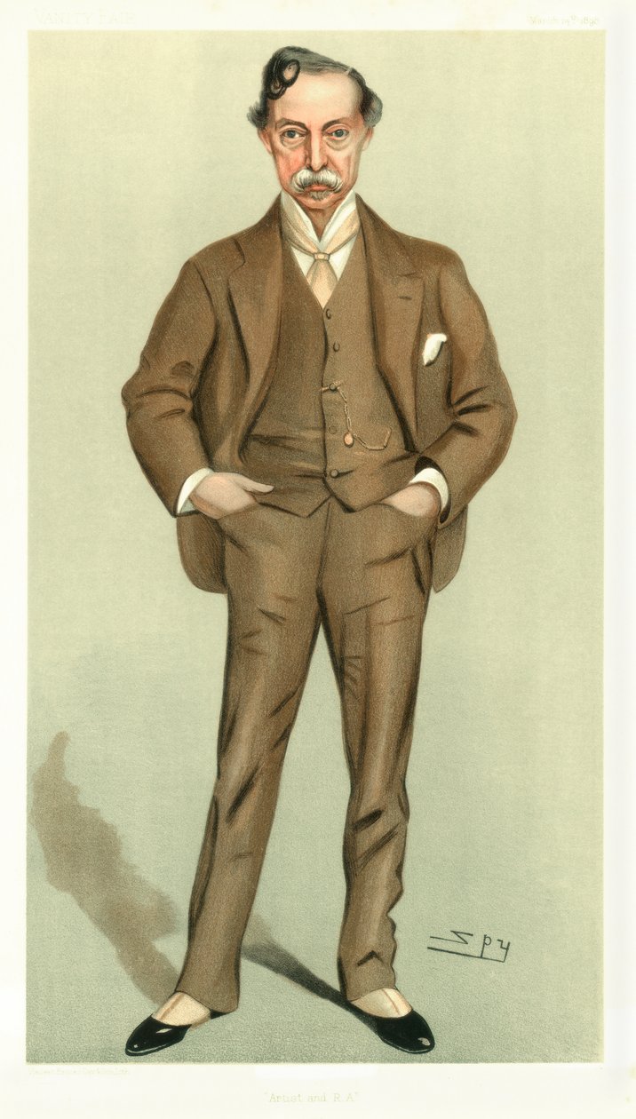 Művész és R A, William Quiller Orchardson, skót művész, 1898. alkotó: Leslie Matthew Ward