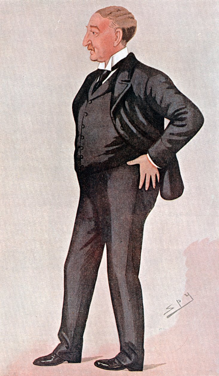 Cecil Rhodes brit születésű dél-afrikai pénzember, államférfi és birodalomépítő, 1891 alkotó: Leslie Matthew Ward