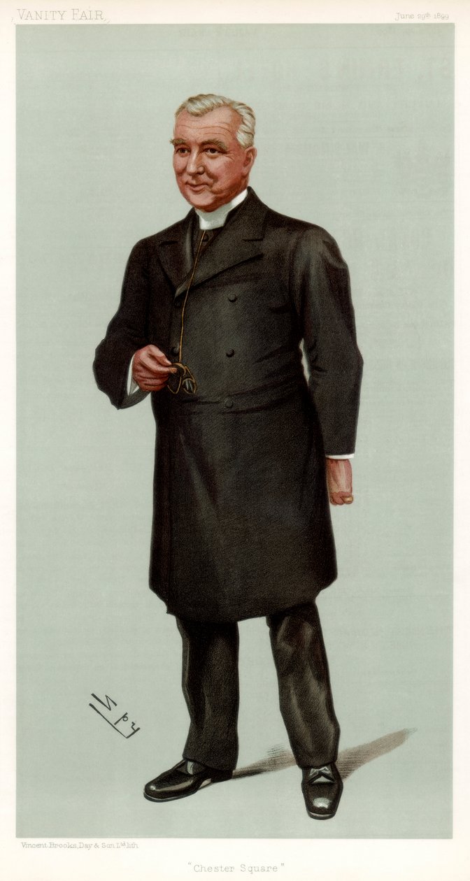 Chester Square, Fleming kanonok, brit pap, 1899. alkotó: Leslie Matthew Ward