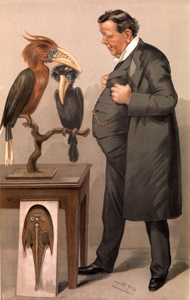 Edwin Ray Lankester brit zoológus, 1905 alkotó: Leslie Matthew Ward