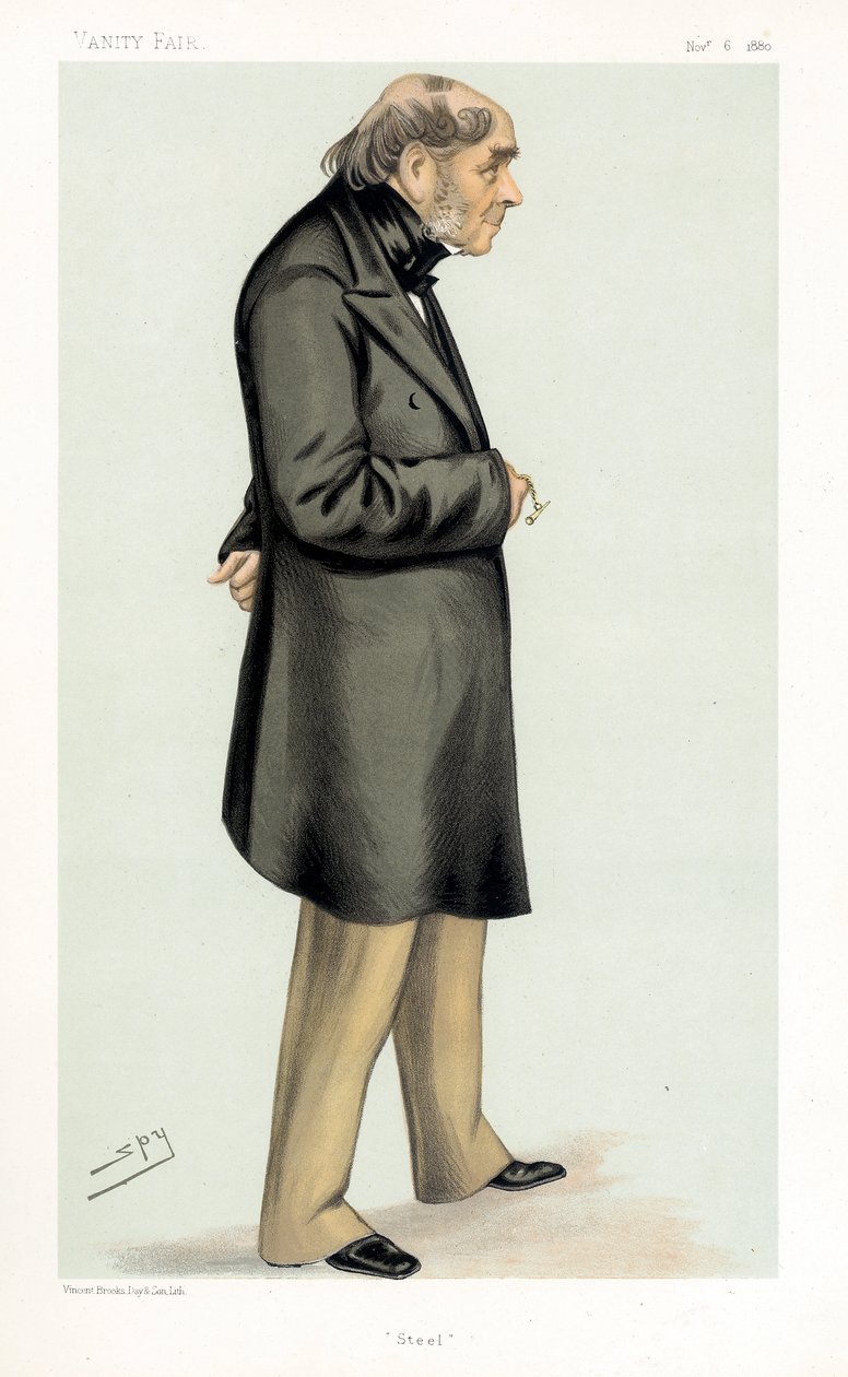 Henry Bessemer brit mérnök, feltaláló és iparos, 1880 alkotó: Leslie Matthew Ward