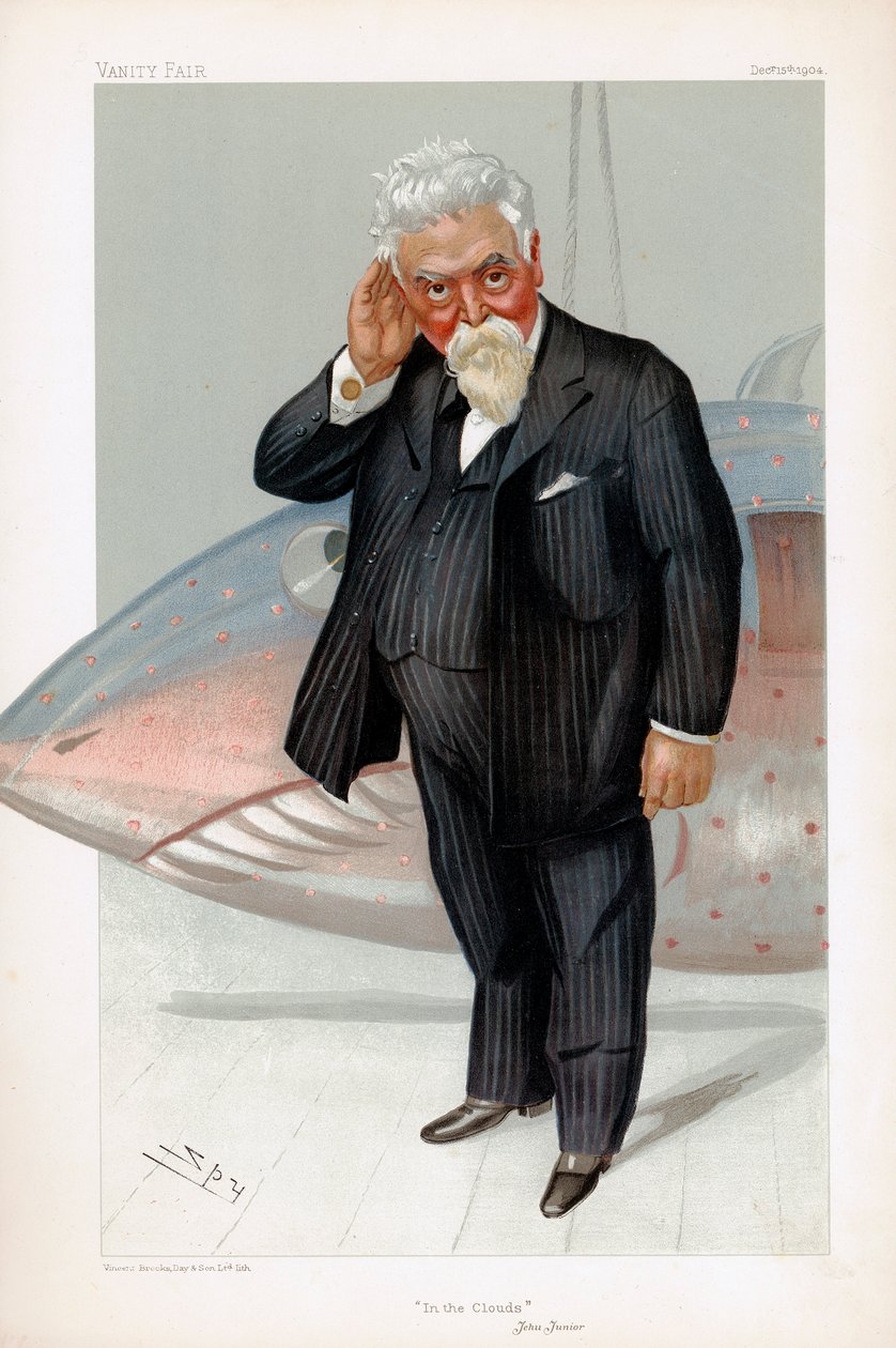 Hiram Stevens Maxim amerikai születésű brit feltaláló és mérnök, 1904 alkotó: Leslie Matthew Ward