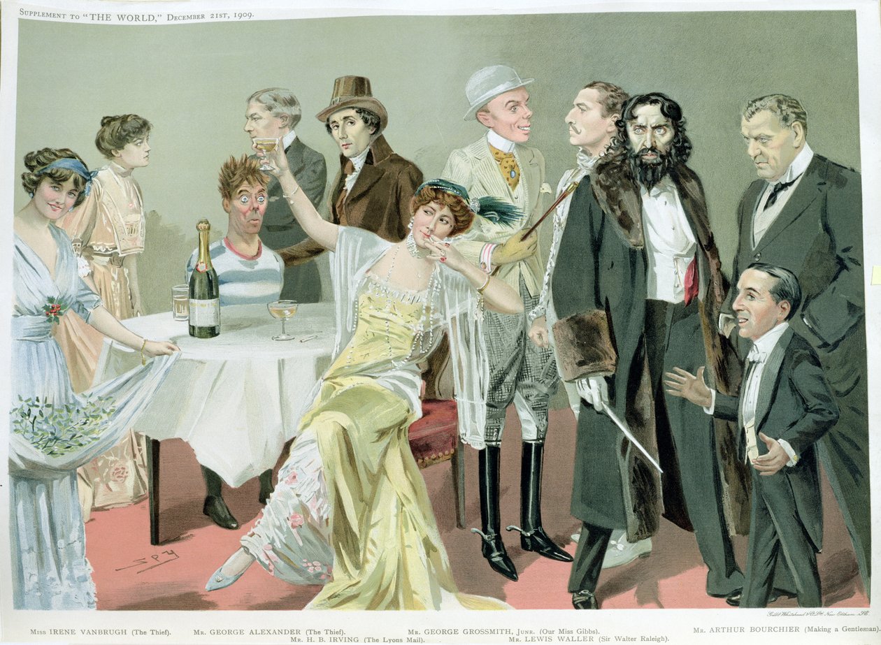 Őfelsége szolgái, „Kém” rajzfilm a „The World” mellékletéből, 1909. december 21. alkotó: Leslie Matthew Ward
