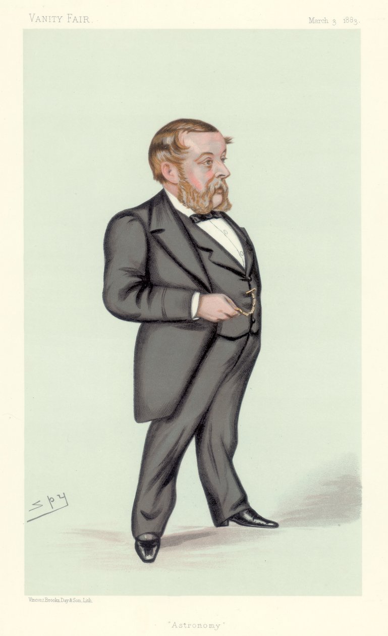 Richard Anthony Proctor angol csillagász, matematikus és népszerű tudományos író, 1883 alkotó: Leslie Matthew Ward