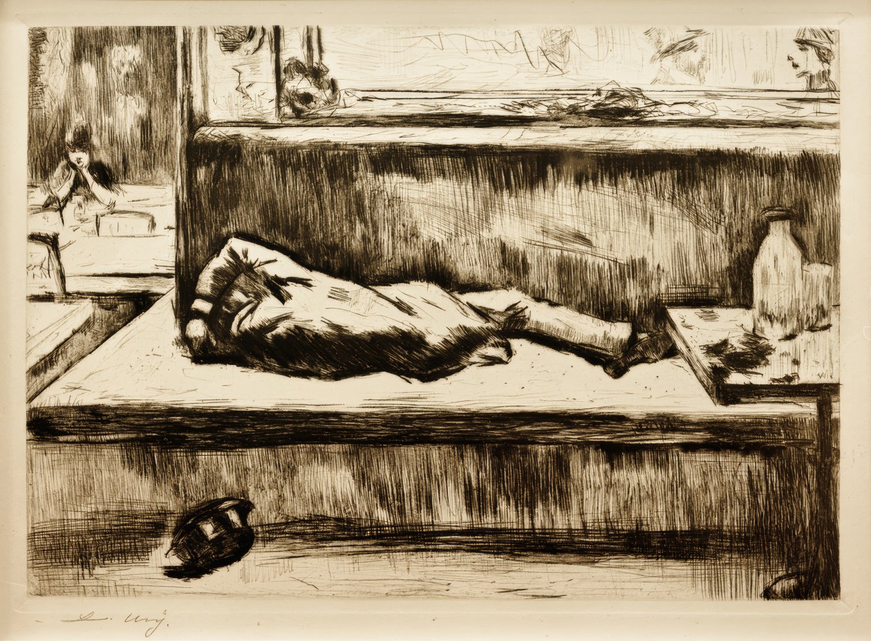 Az abszintivó, Párizs alkotó: Lesser Ury