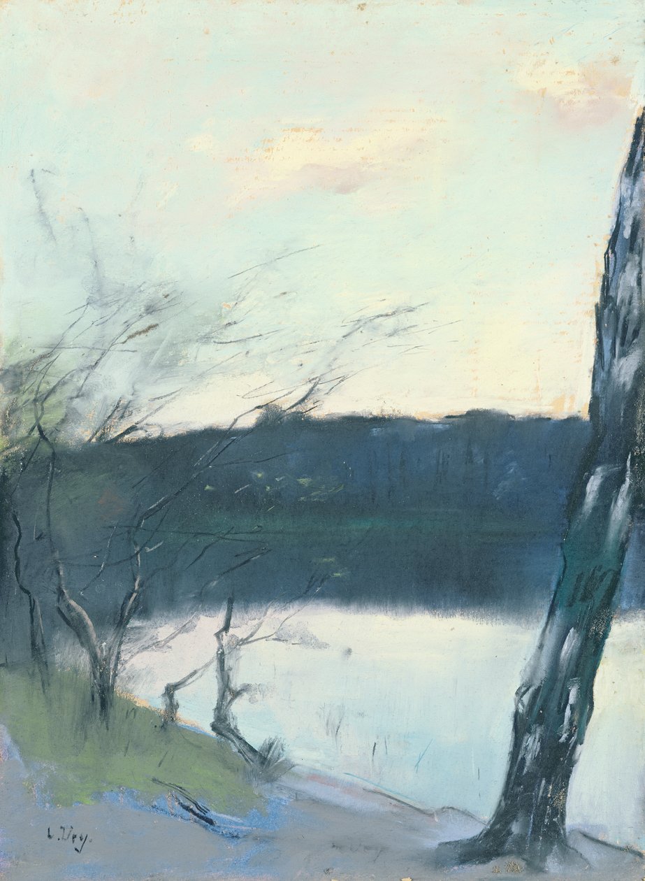 Táj (pasztell, vászon) alkotó: Lesser Ury
