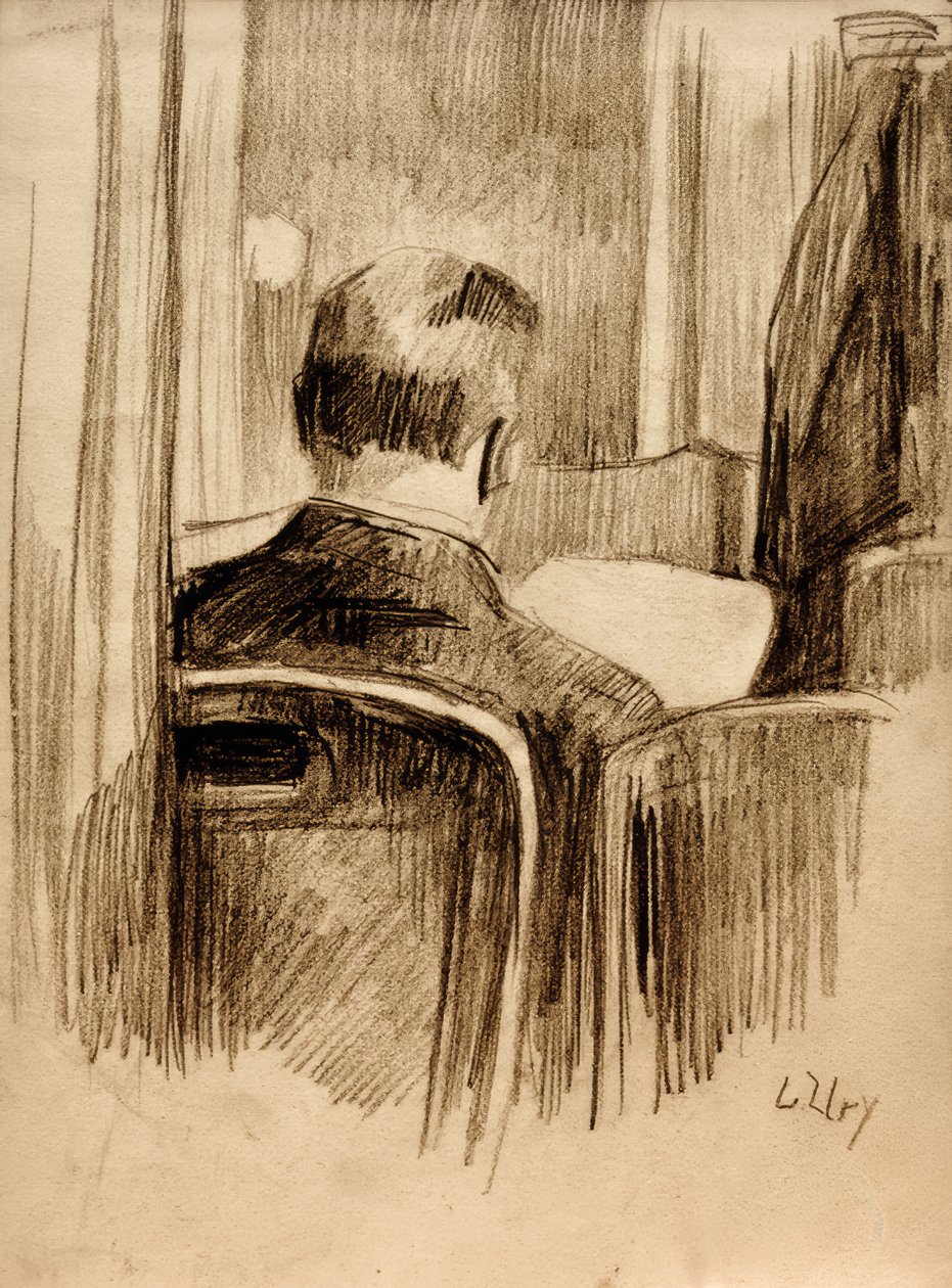 Olvasók a kávézóban alkotó: Lesser Ury