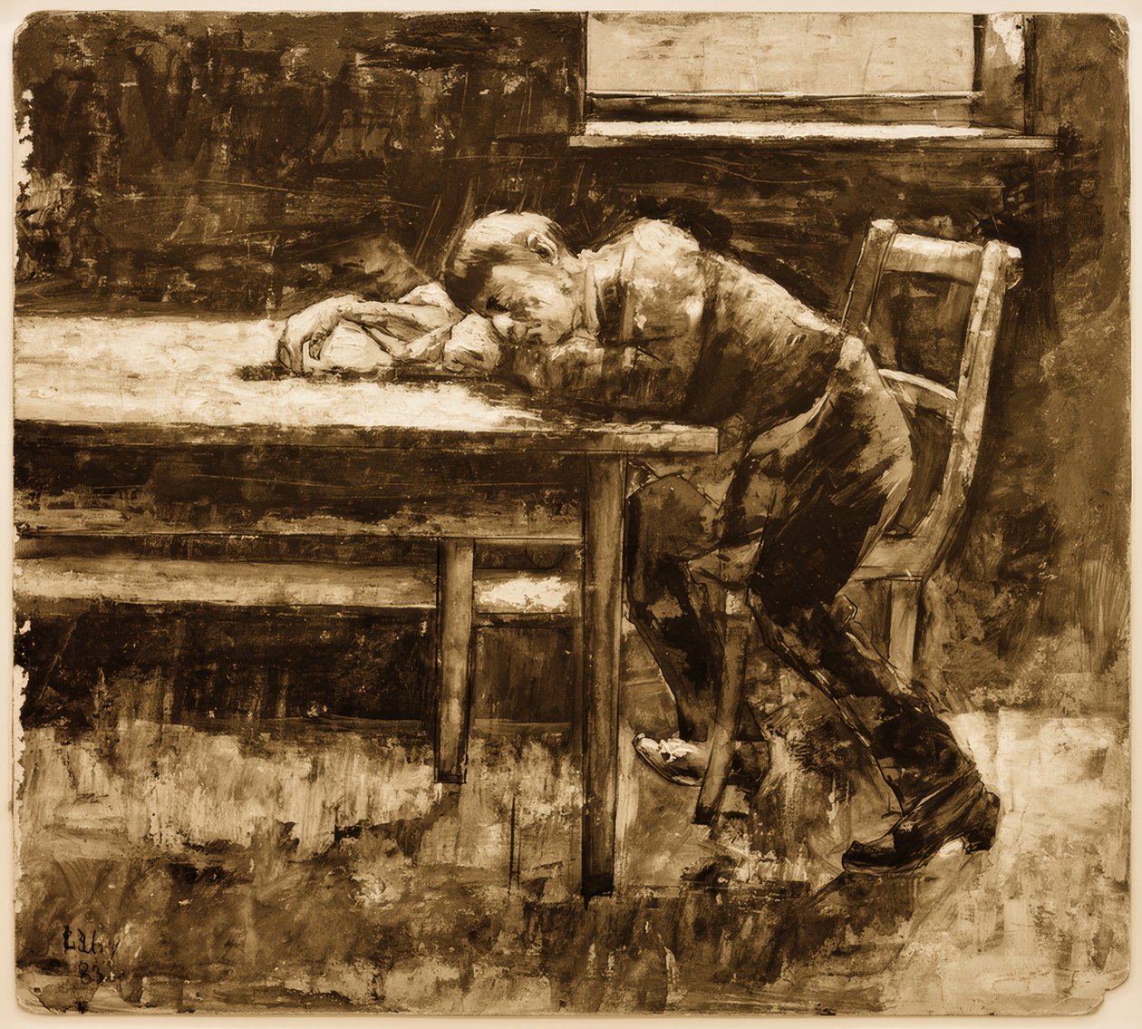 Alvó munkás alkotó: Lesser Ury