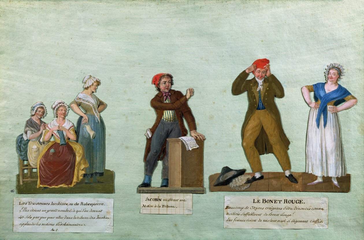 A jakobinus knitters, egy jakobinus és a vörös bordás alkotó: Lesueur Brothers
