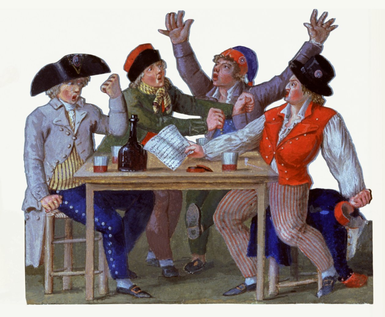 A Marseillaise. 18. század (guache) alkotó: Lesueur Brothers