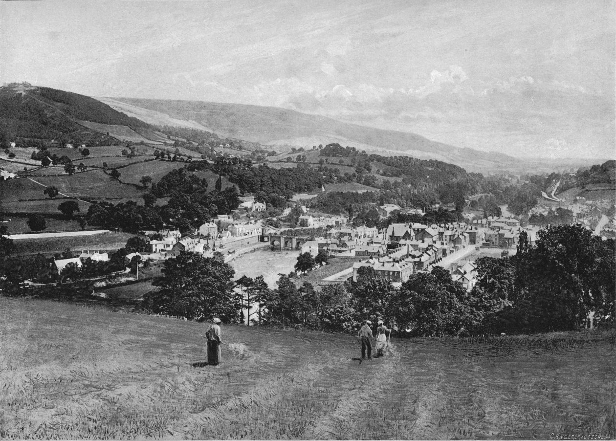 Llangollen és Crow kastély, 1896 alkotó: Lettsome and Sons